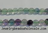 CFL251 15.5 inches 6mm faceted round natural fluorite beads