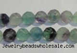 CFL252 15.5 inches 8mm faceted round natural fluorite beads