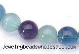 CFL26 16 inch 4mm round B grade natural fluorite beads Wholesale