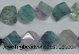 CFL310 15.5 inches 8*8mm cube natural fluorite beads