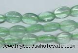 CFL335 15.5 inches 8*12mm oval natural green fluorite beads