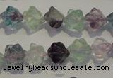 CFL481 15.5 inches 8*8mm carved cube natural fluorite beads