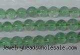 CFL602 15.5 inches 8mm round AB grade green fluorite beads wholesale