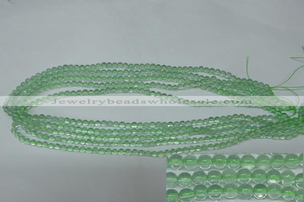 CFL610 15.5 inches 4mm round A grade green fluorite beads wholesale