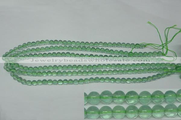 CFL611 15.5 inches 6mm round A grade green fluorite beads wholesale