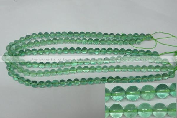 CFL612 15.5 inches 8mm round A grade green fluorite beads wholesale