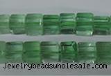 CFL632 15.5 inches 8*8mm cube green fluorite beads wholesale