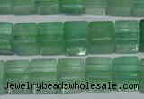 CFL633 15.5 inches 10*10mm cube green fluorite beads wholesale