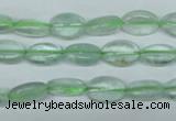 CFL641 15.5 inches 8*12mm oval green fluorite beads wholesale