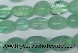 CFL655 15.5 inches 8*10mm - 9*13mm nuggets green fluorite beads