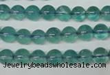 CFL662 15.5 inches 8mm round AB grade blue fluorite beads wholesale