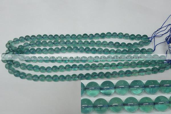 CFL662 15.5 inches 8mm round AB grade blue fluorite beads wholesale