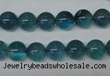 CFL663 15.5 inches 10mm round AB grade blue fluorite beads wholesale