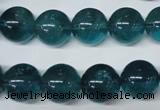 CFL675 15.5 inches 14mm round A grade blue fluorite beads wholesale