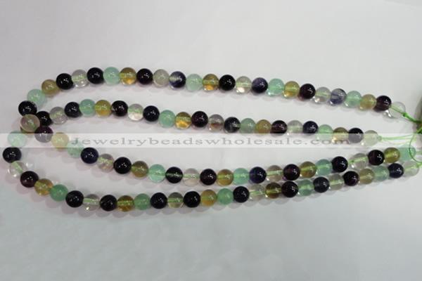 CFL751 15.5 inches 6mm round rainbow fluorite gemstone beads