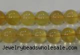 CFL803 15.5 inches 10mm round yellow fluorite gemstone beads