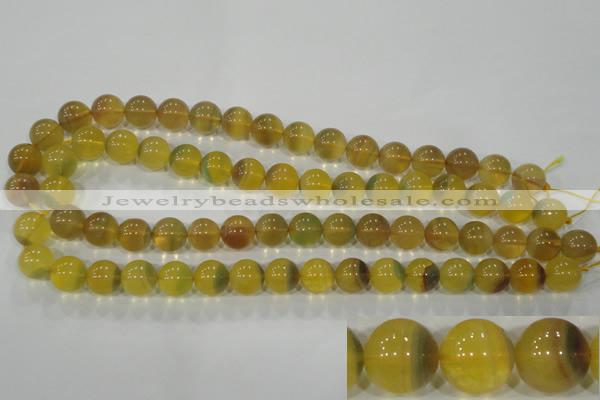 CFL804 15.5 inches 12mm round yellow fluorite gemstone beads