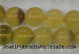 CFL805 15.5 inches 14mm round yellow fluorite gemstone beads