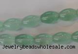 CFL862 15.5 inches 8*12mm rice green fluorite gemstone beads