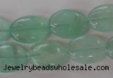 CFL866 15.5 inches 13*18mm oval green fluorite gemstone beads