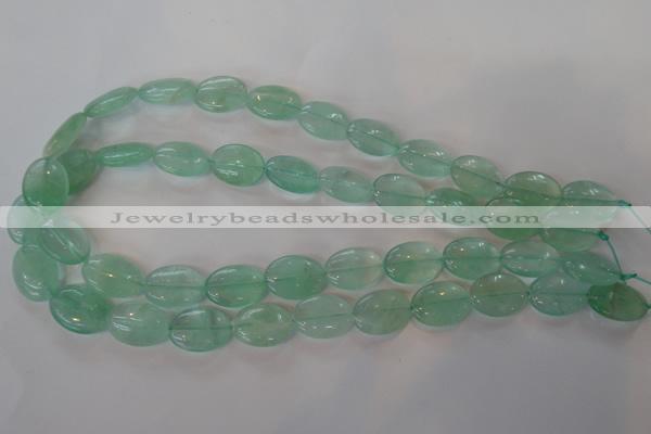 CFL866 15.5 inches 13*18mm oval green fluorite gemstone beads