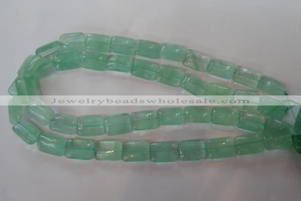 CFL870 15.5 inches 13*18mm rectangle green fluorite gemstone beads