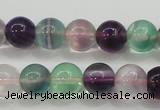 CFL904 15.5 inches 8mm round rainbow fluorite gemstone beads