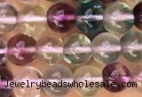 CFL918 15.5 inches 4mm round fluorite gemstone beads