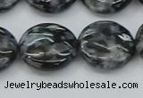 CFS314 15.5 inches 18mm flat round feldspar gemstone beads