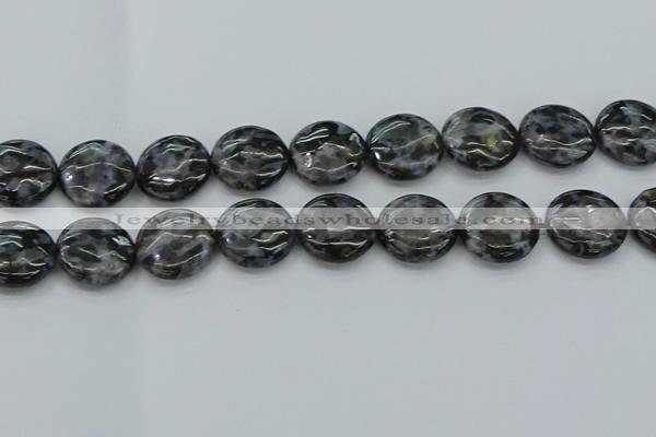 CFS315 15.5 inches 20mm flat round feldspar gemstone beads