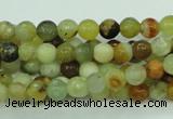 CFW02 15.5 inches 6mm faceted round flower jade beads wholesale