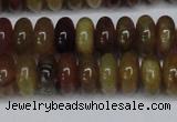 CFW110 15.5 inches 6*12mm rondelle flower jade gemstone beads