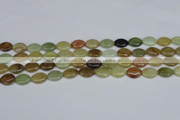 CFW135 15.5 inches 12*16mm marquise flower jade gemstone beads