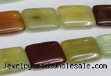 CFW150 15.5 inches 13*18mm rectangle flower jade gemstone beads