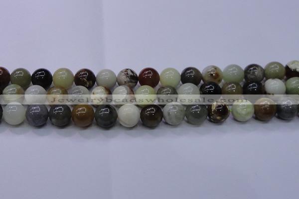 CFW16 15.5 inches 14mm round flower jade beads wholesale