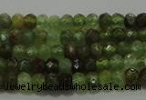 CGA145 15.5 inches 2.5*4mm faceted rondelle natural green garnet beads