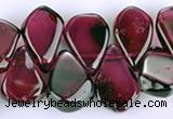 CGA15 multi sizes flat teardrop garnet gemstone beads Wholesale