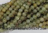 CGA201 15.5 inches 4mm round natural green garnet beads