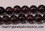 CGA351 14 inches 3mm round natural red garnet beads wholesale