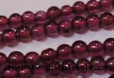 CGA355 15 inches 2mm round natural red garnet beads wholesale