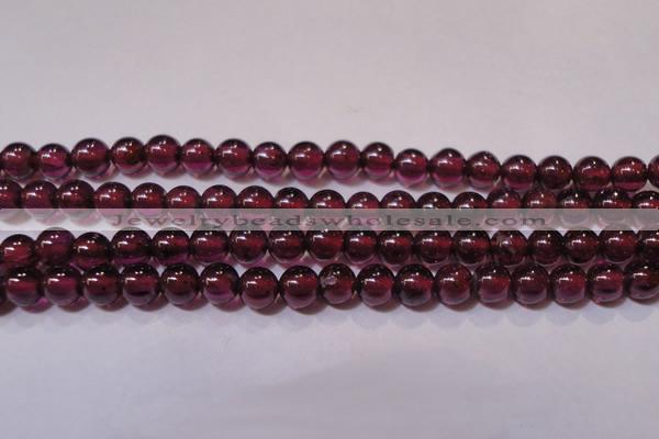 CGA356 15 inches 3mm round natural red garnet beads wholesale