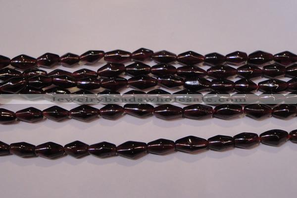 CGA374 15 inches 5*8mm rice natural red garnet beads wholesale