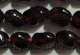 CGA416 15.5 inches 5*6mm nuggets natural red garnet beads wholesale