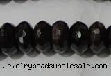 CGA460 15.5 inches 6*10mm faceted rondelle natural red garnet beads