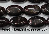 CGA470 15.5 inches 8*12mm oval natural red garnet beads