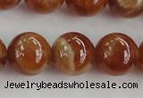 CGA504 15.5 inches 10mm round A grade yellow red garnet beads