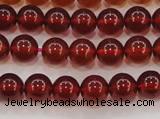 CGA611 15.5 inches 6mm AAA grade round natural orange garnet beads