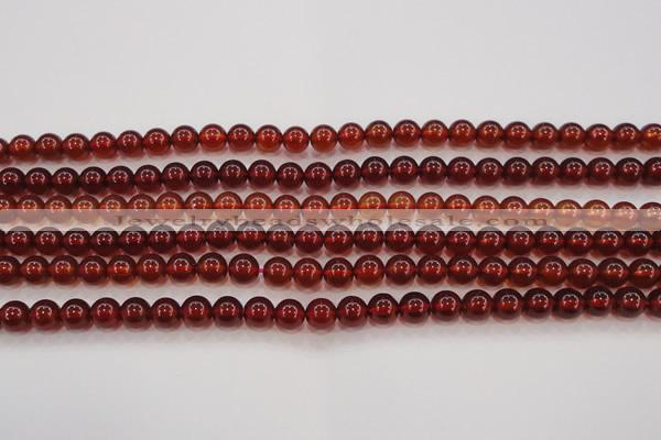 CGA611 15.5 inches 6mm AAA grade round natural orange garnet beads