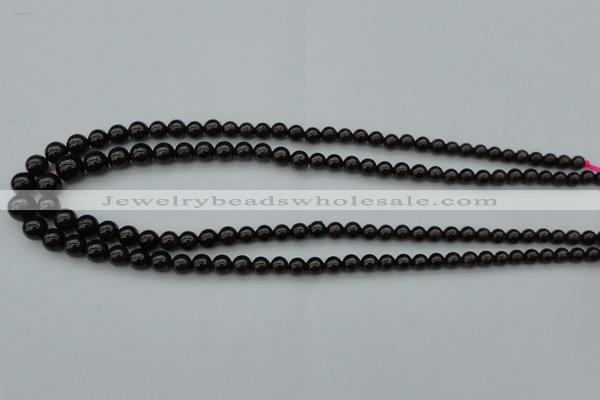 CGA650 15.5 inches 5mm - 10mm round red garnet gemstone beads