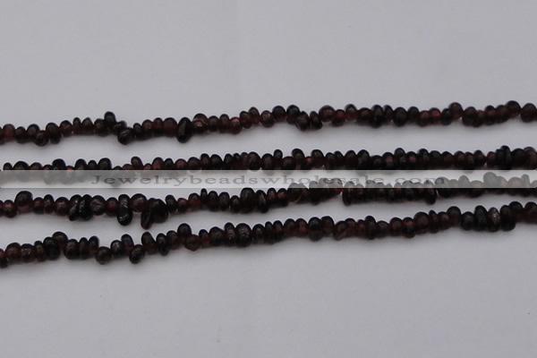 CGA652 15.5 inches 4*6mm nuggets red garnet gemstone beads